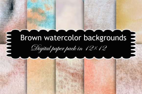 Brown Watercolor Backgrounds for Crafters & Handmade Business Owners