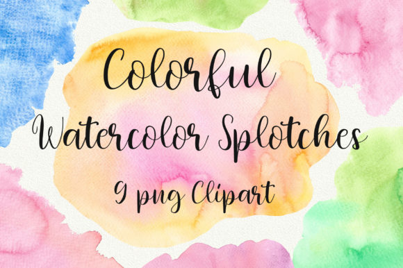 Colorful Watercolor Splotches: A Background Design Asset for Expressive Branding