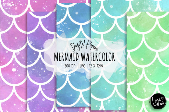 Fantasy Mermaid Watercolor Digital Paper Review