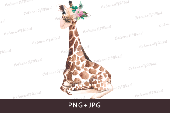 h1Watercolor Baby Giraffe Sub Print for Textures & Digital Sellers/h1