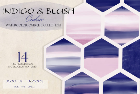Indigo Blush Watercolor Textures for Backgrounds That Breathe