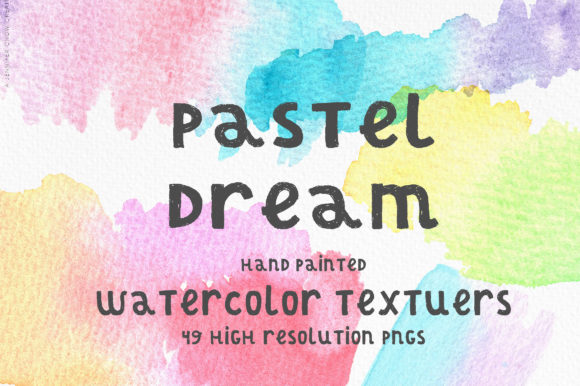 Pastel Dream Watercolor Textures for Branding & Marketing
