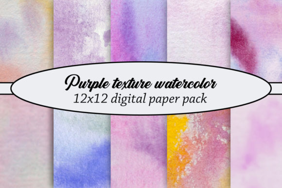 Purple Texture Watercolor for Crafters & Handmade Business Owners