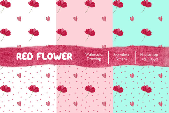 Red Flower Watercolor Seamless Pattern: A Designer’s Real-World Review for Blog & Content Publishing