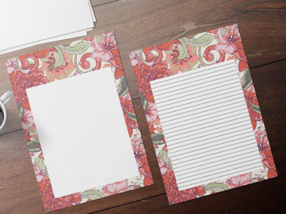Red Watercolor Flowers Stationery for Print Templates: A Blog Designer’s Real-Use Review