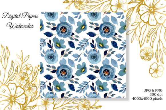 Seamless Pattern Floral Watercolor 15 Patterns Review