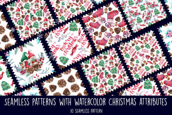 Seamless Patterns Watercolor Christmas Review