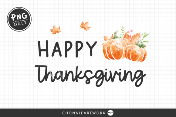 Sublimation Happy Thanksgiving Watercolor Print Templates for Creative Sellers