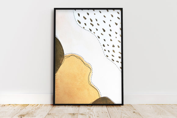 Wall Art: Watercolor-Like Fruit Seeds for Abstract Editorial Design