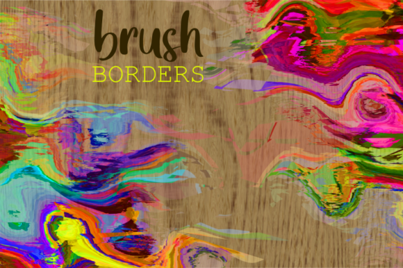Watercolor Brush Stroke Borders for Blog & Editorial Backgrounds