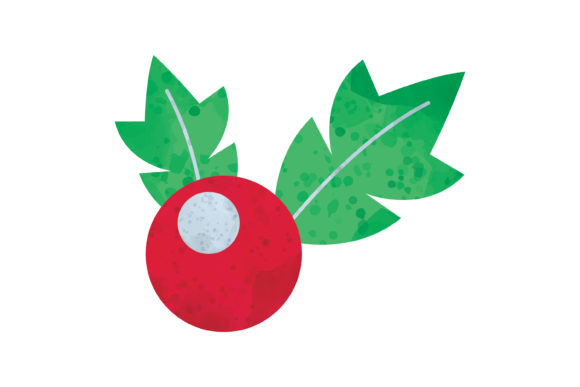 Watercolor Christmas Mistletoe Icons for Creative Sellers
