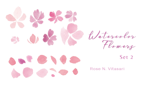 Watercolor Flowers Part 2 – Fresh Patterns for Digital Sellers and Creative Product Makers