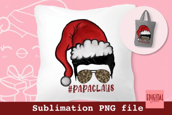 Watercolor Papa Claus Christmas PNG File Review
