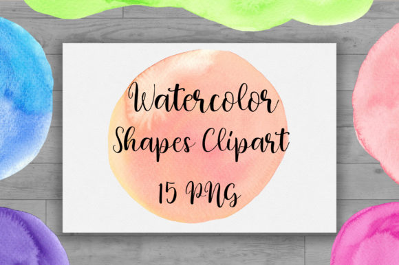 Watercolor Shapes Texture Clipart for Backgrounds That Breathe Life Into Content