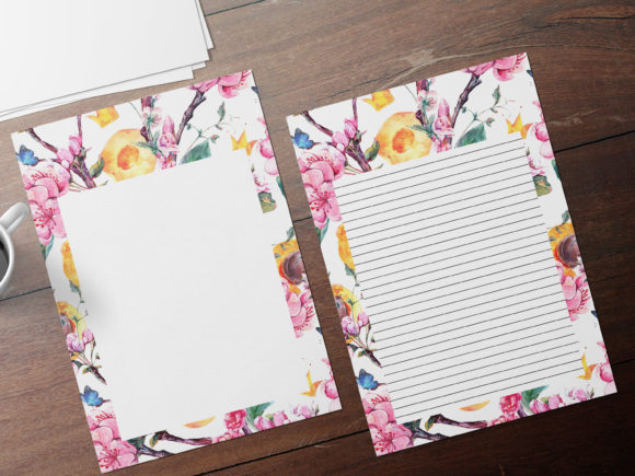 Watercolor Stationery Journaling Papers: A Print Templates Review for Brand Designers